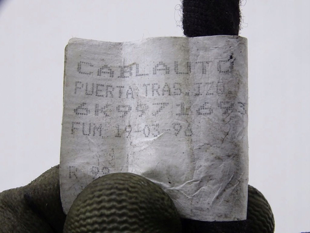 фото №5, Vw caddy ii seat inca 96-04 жгут дверь левый задняя