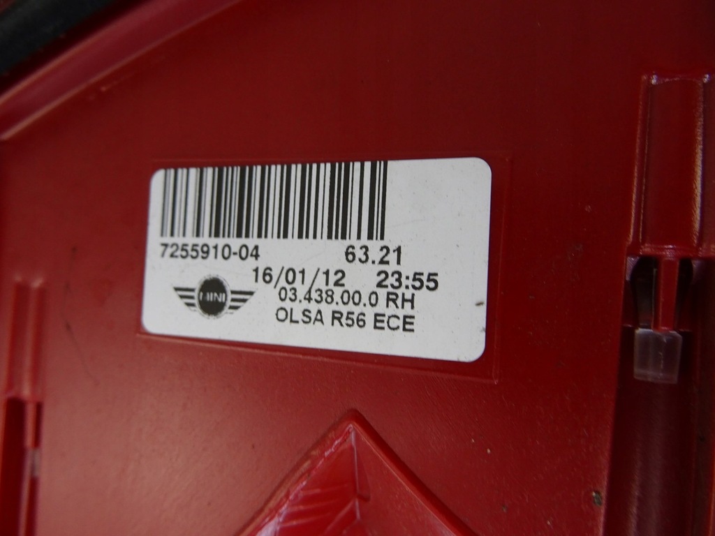 фото №4, Mini one r56 лампа права правий задня 7255910