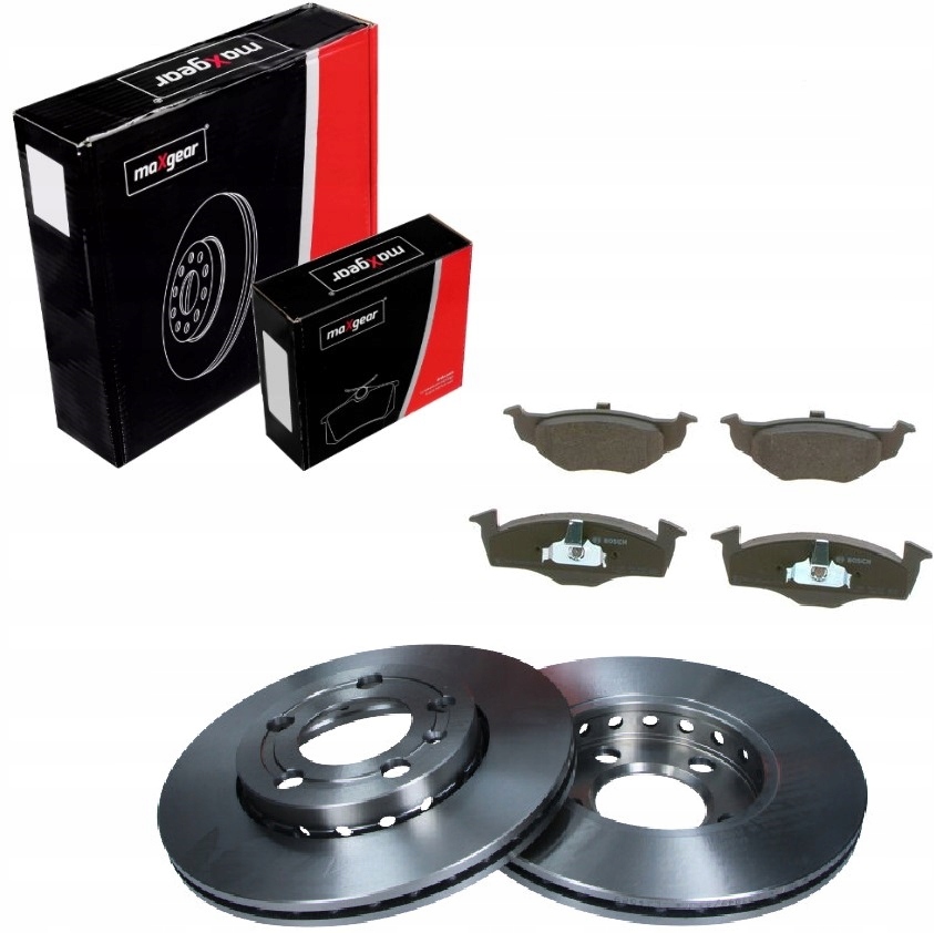 фото №1, Тормозные диски+ тормозные колодки перед vw polo 9n fox 2005-11