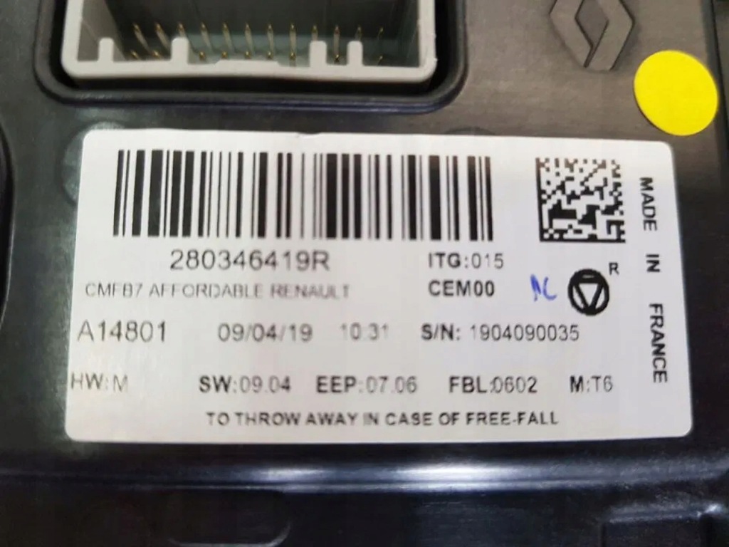 фото №7, Дисплей екран радіо navi renault captur ii