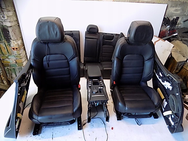 фото №16, Citroen ds5 11- сидіння сидіння заднє сидіння обшивки тунель czarna шкіра комплект