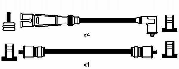 фото №8, Ngk набор трубопровод зажигания rc-vw11012565