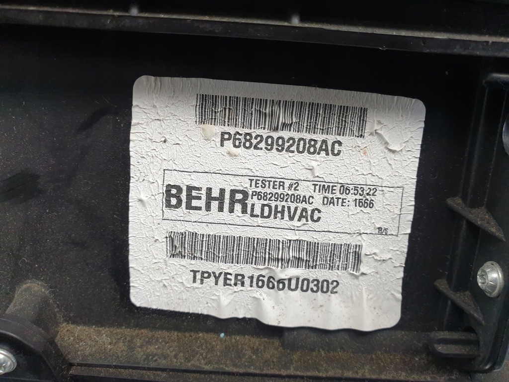 фото №8, Dodge challenger 15- отопитель воздуходувка резистор