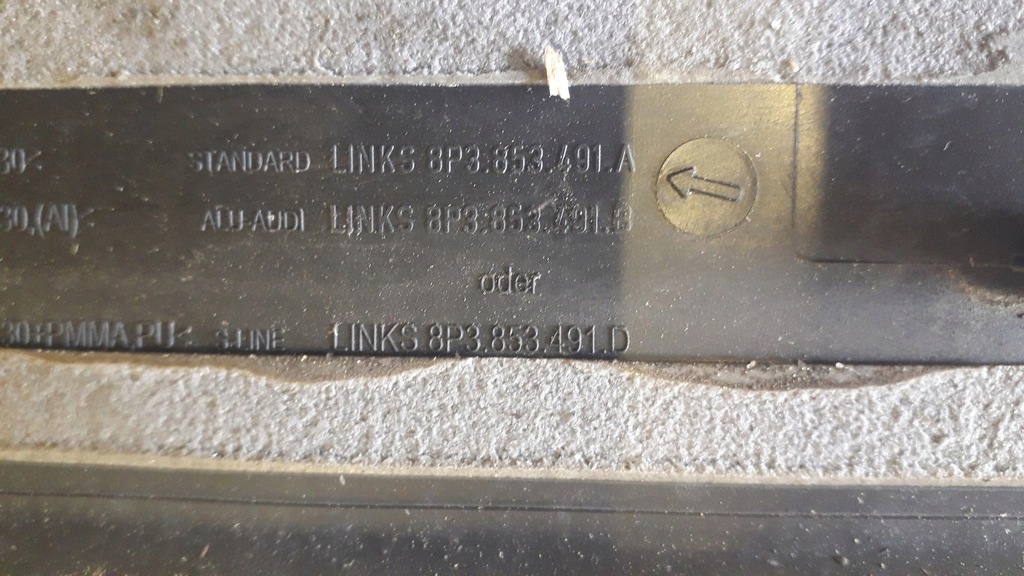 фото №9, Накладка na поріг молдинг поріг audi a3 8p 3 двері