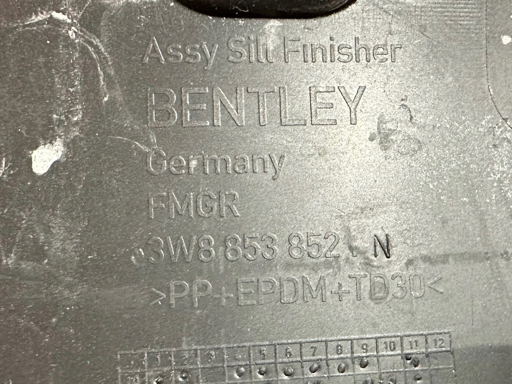 фото №7, Bentley continental gt gtc порог накладка молдинг порог rh 3w8853852n