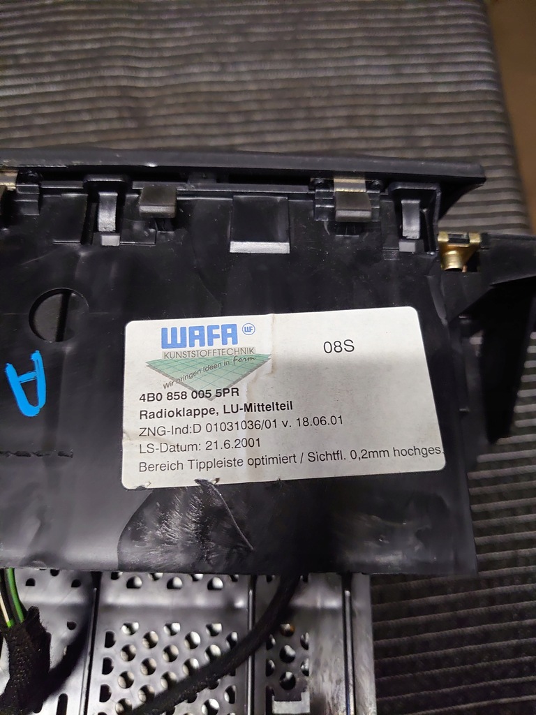 фото №5, Радіо панель кондиціонера рамка консоль audi a6 c5 4b0858005l