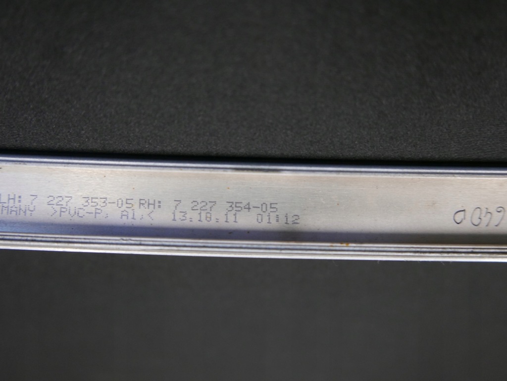 Bmw f13 молдинг кровельная левая titansilber 7227353 с Разборки