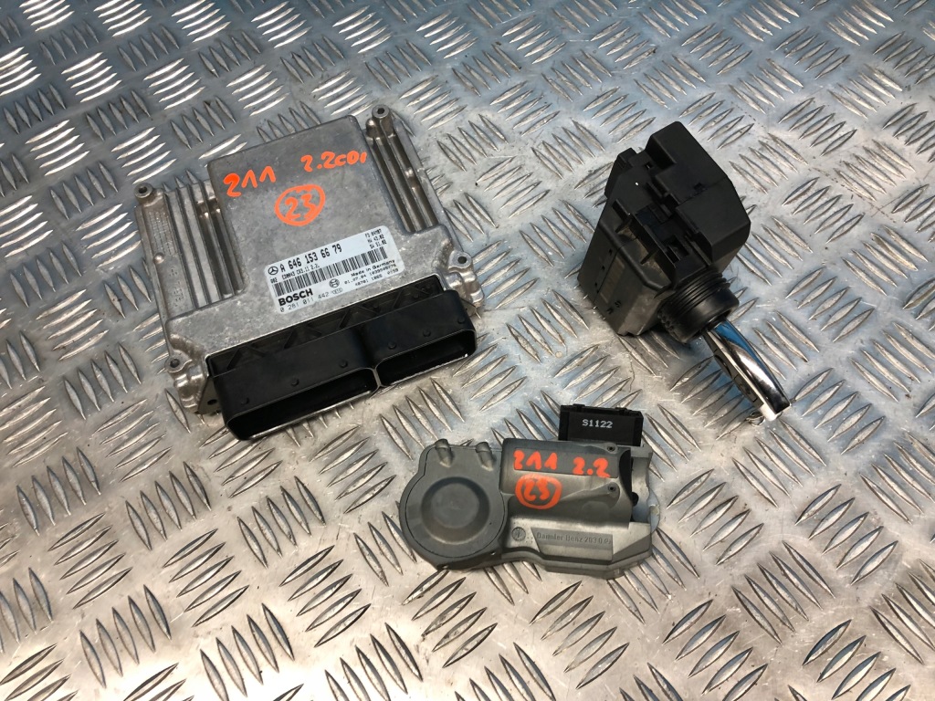 фото №1, Mercedes w211 2,2 cdi om646 бортовой компьютер двигателя набор стартовый