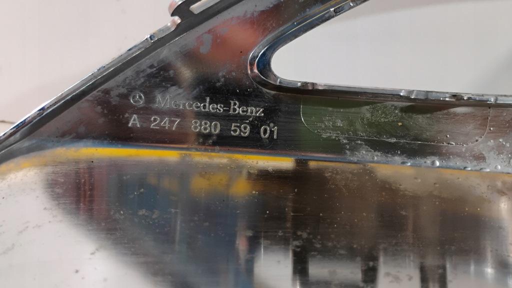 фото №7, Хром спойлер бампер перед mercedes gla 247 h247 полный a2478805901