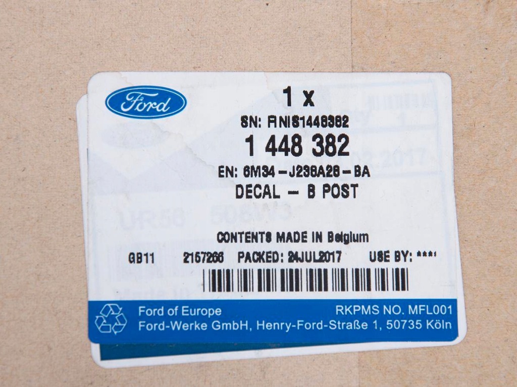 фото №4, Наклейка ліва стійка b ranger 06- 08- everest 06-