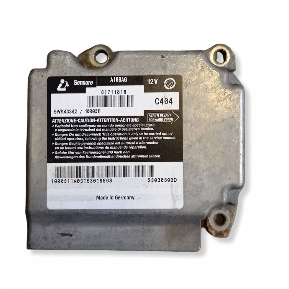 Купити Блок керування подушка безпеки fiat stilo 1.9jtd 5wk43342