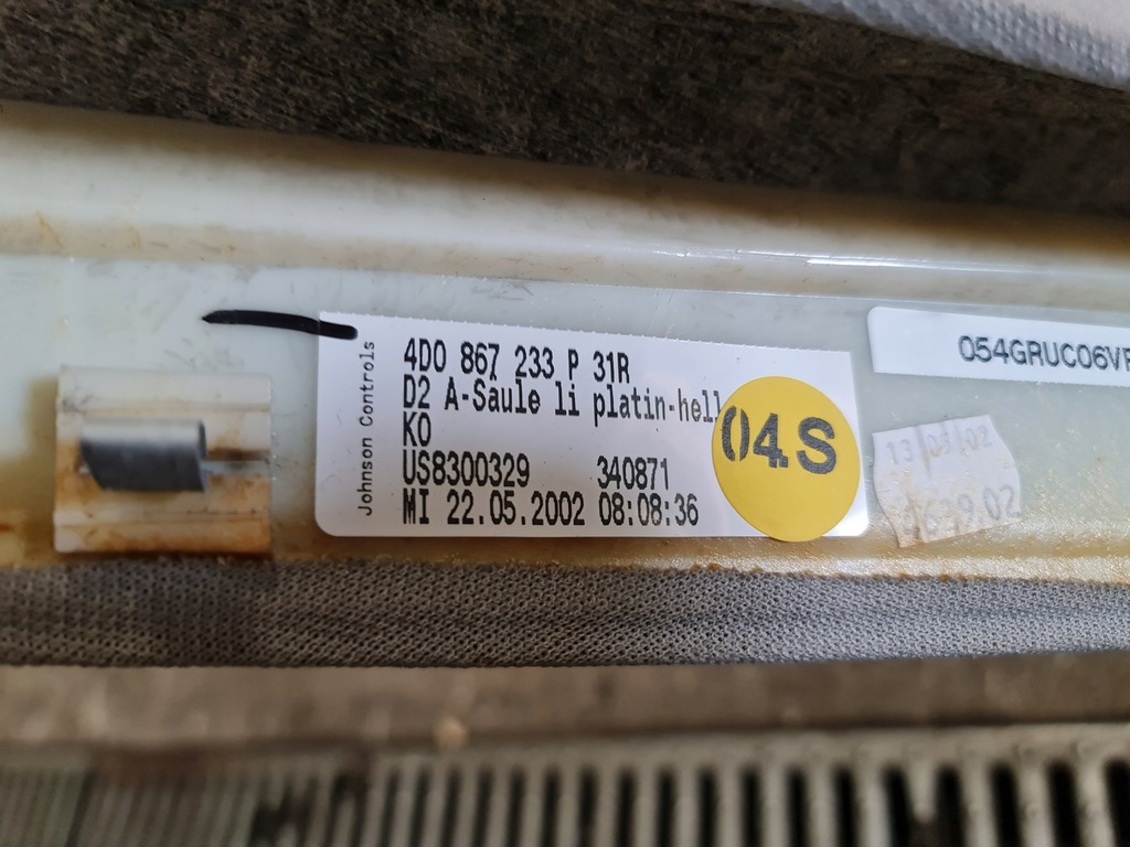 фото №11, Захист стійка podsuitki audi a8 d2 long 4d0867233p