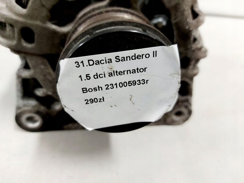 фото №3, Dacia sandero ii 1.5 dci генератор bosh