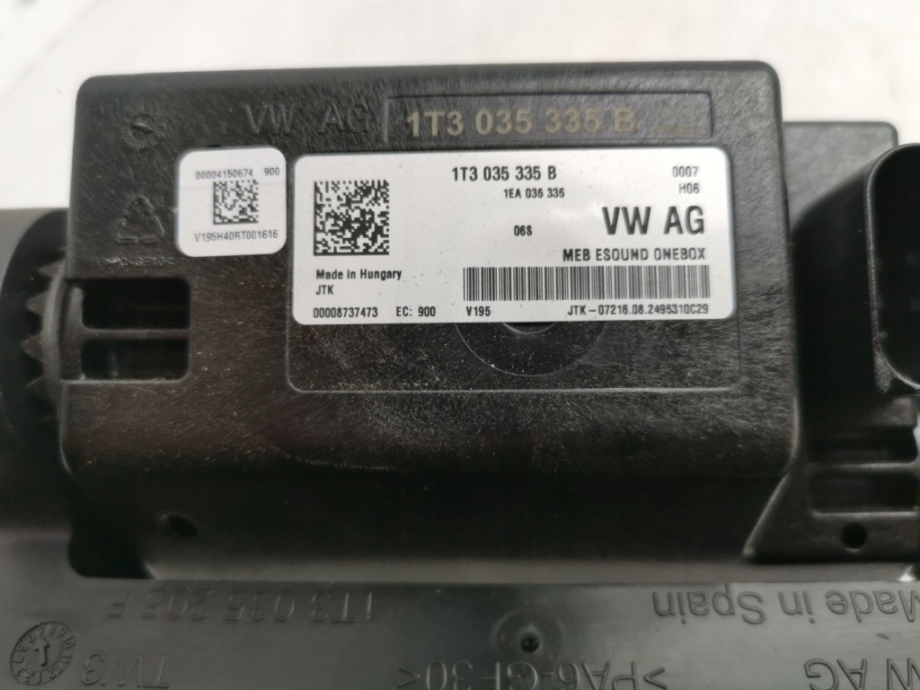 Модуль блок управления звука vw id. buzz 1t3035335b новый оригинальный с Разборки