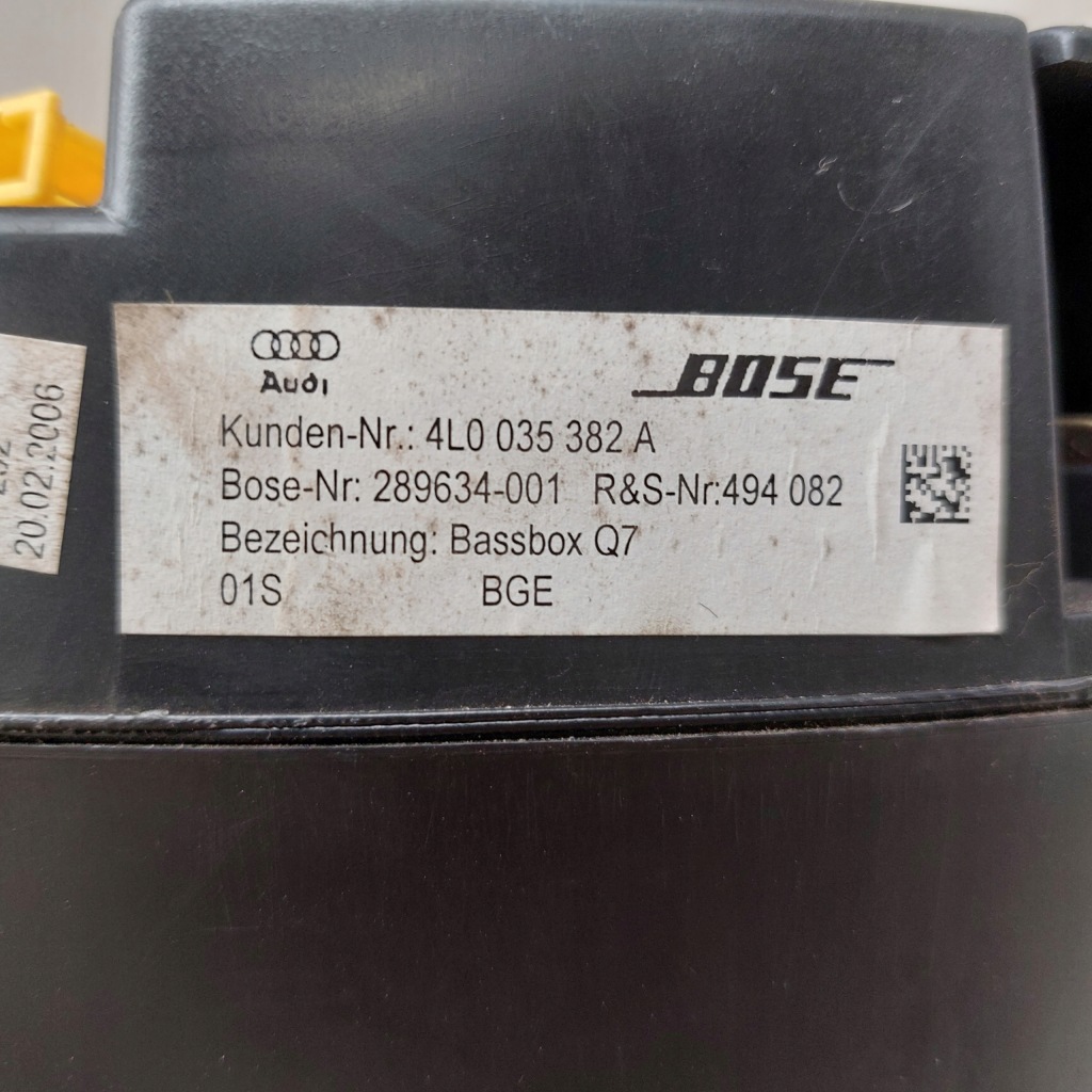 фото №10, Audi q7 динамік труба басова bose 4l0035382a