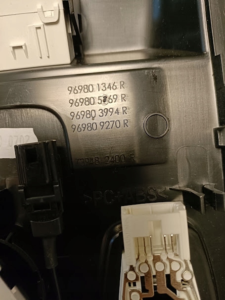 фото №3, Лампа освещение салона кабины потолочный renault talisman 969801346r