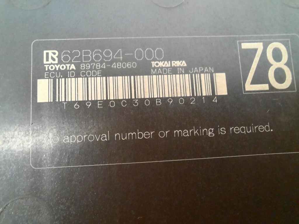 фото №6, Lexus rx v 22- блок керування модуль імобілайзер 89784-48060