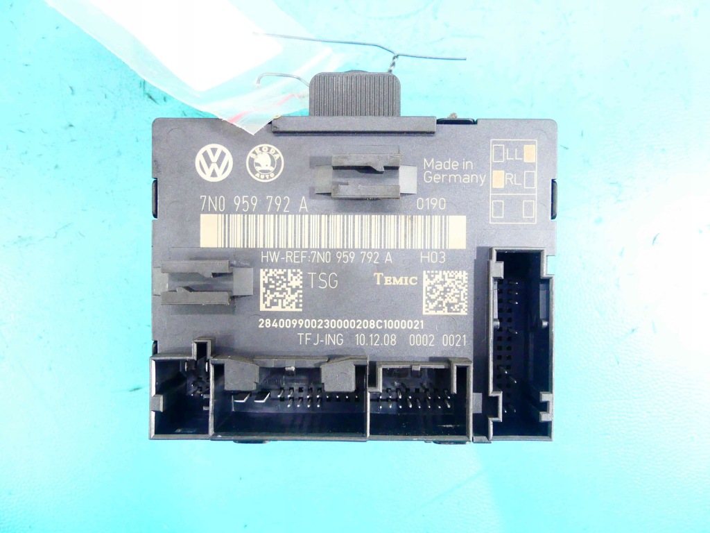 фото №1, Блок керування двері перед правий skoda superb ii