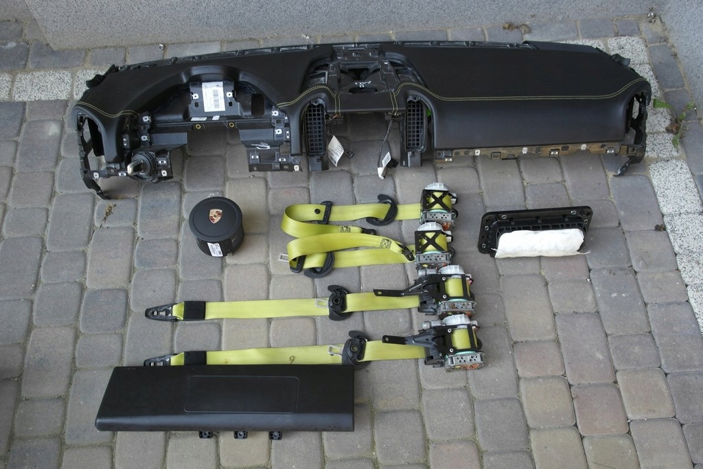 фото №1, Porsche cayenne 7p панель приладів pulpit шкіра подушка безпеки ремені