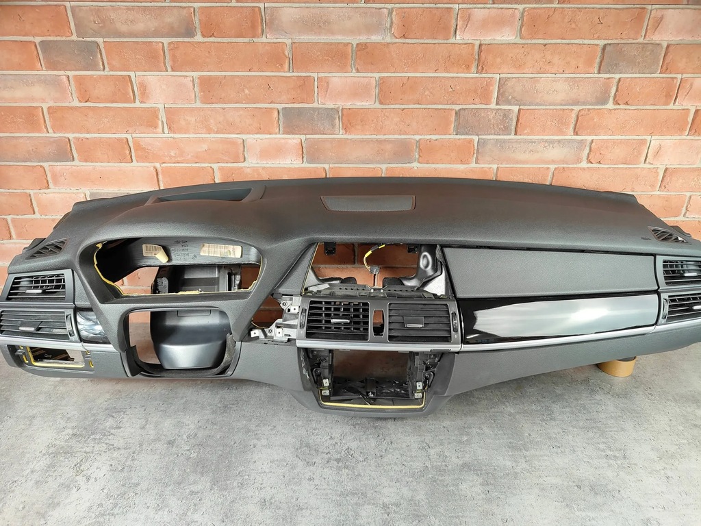 фото №6, Bmw x5 e70 панель приладів приладова консоль панель приладів czarna + подушка безпеки пасажира