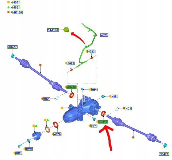 фото №9, Сальник полуось задняя ecosport edge kuga s-max