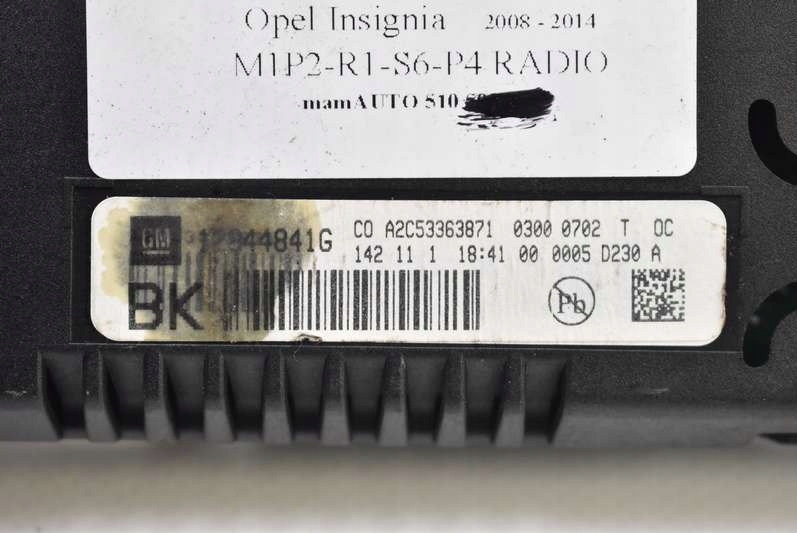 фото №10, Радио радиопроигрыватель 20983513 13321292 13273095 12844841g opel insignia a