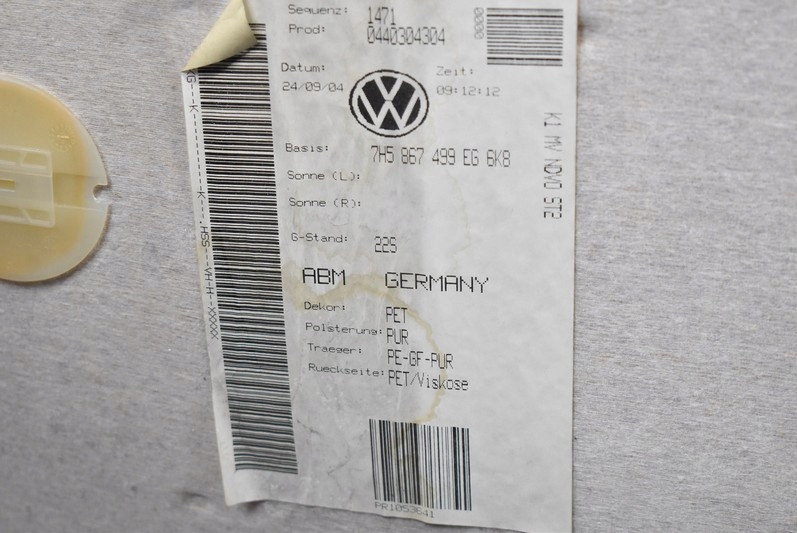 фото №10, Потолок потолок vw transporter t5 multivan 03-09