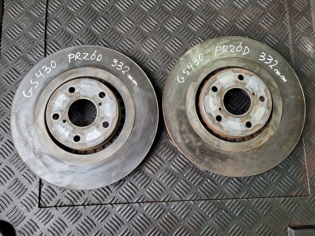 фото №1, Гальмівні диски перед комплект 334mm lexus gs iii 430 4.3 v8