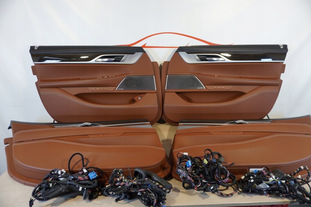 Купить Обшивки дверь bmw g12 bowers&wilkins rot orange