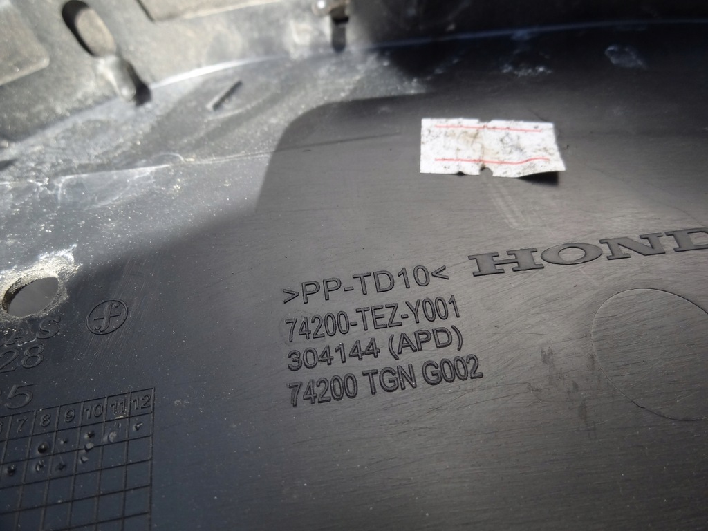 фото №6, Honda civic x 2017 sedan жабо верхній europa оригінал