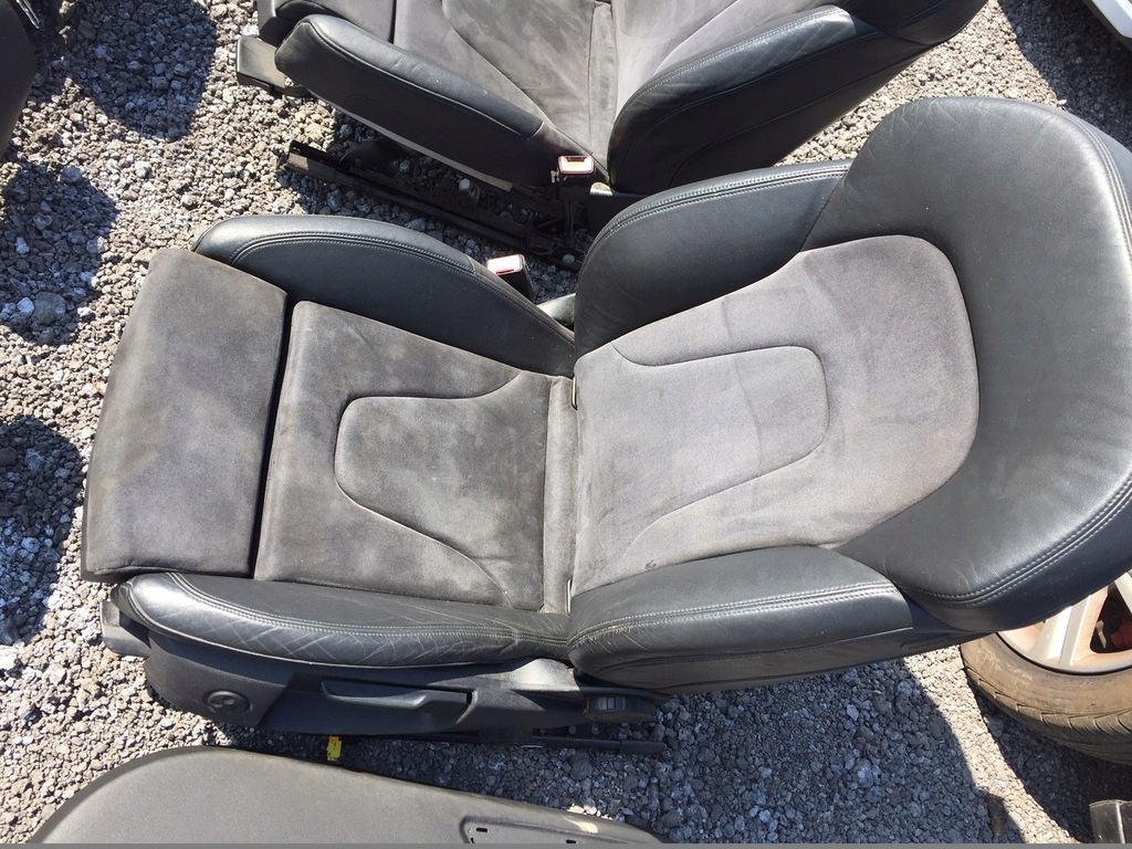 фото №7, Audi a4 b8 сиденья заднее сиденье полукожа alcantara s-line