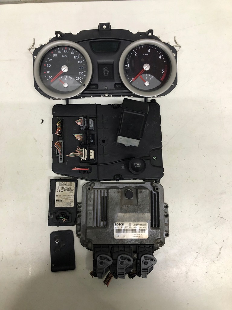 фото №1, Блок управления набор стартовый renault megane ii 1.9 dci 0281011275