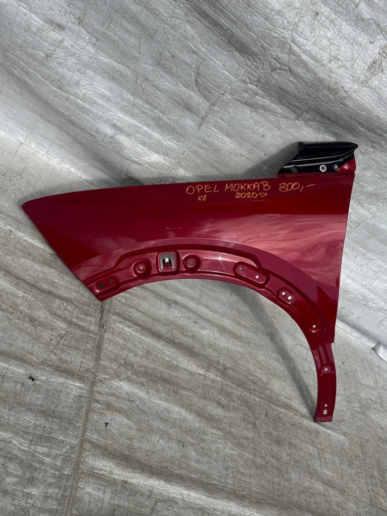 фото №1, Крыло левый перед передний чёрный кронштейн идеальное состояние ktv opel mokka b 2 ii
