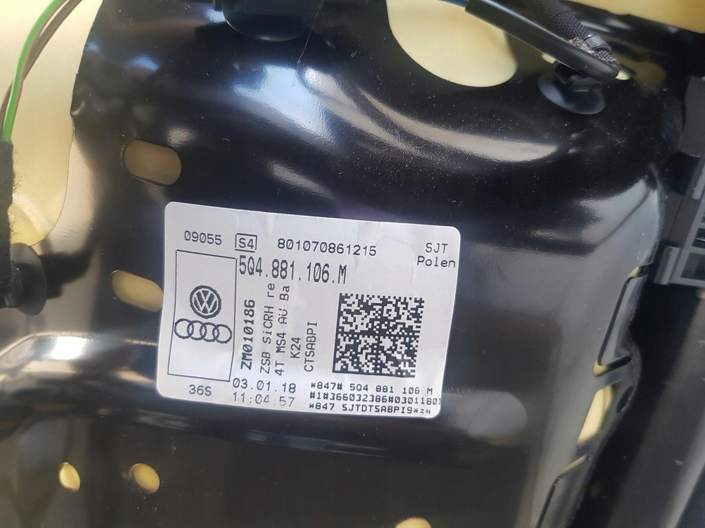 фото №8, Сиденье правый подушка безопасности anglik vw golf vii