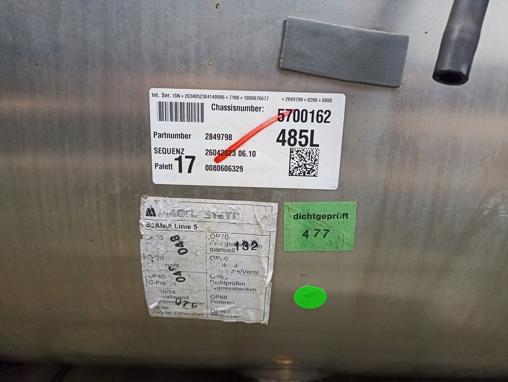 фото №7, Бак пального scania 485 l 2849798 2023 rok новий.