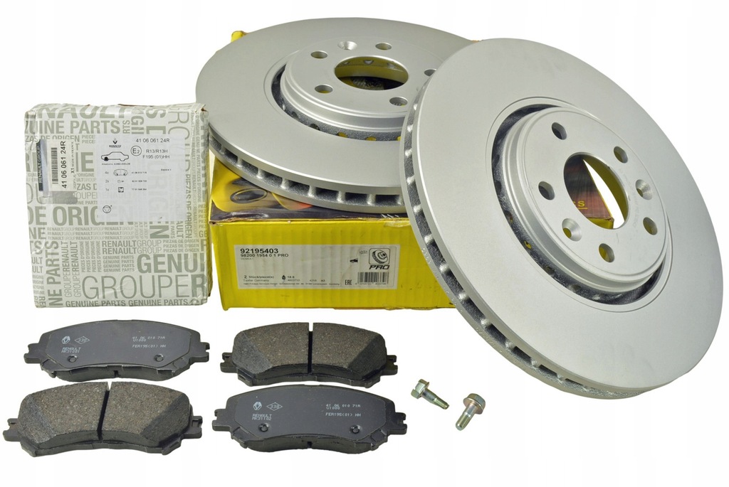 фото №1, Тормозные диски textar + тормозные колодки renault перед espace v scenic iv talisman 320mm оригинальный номер