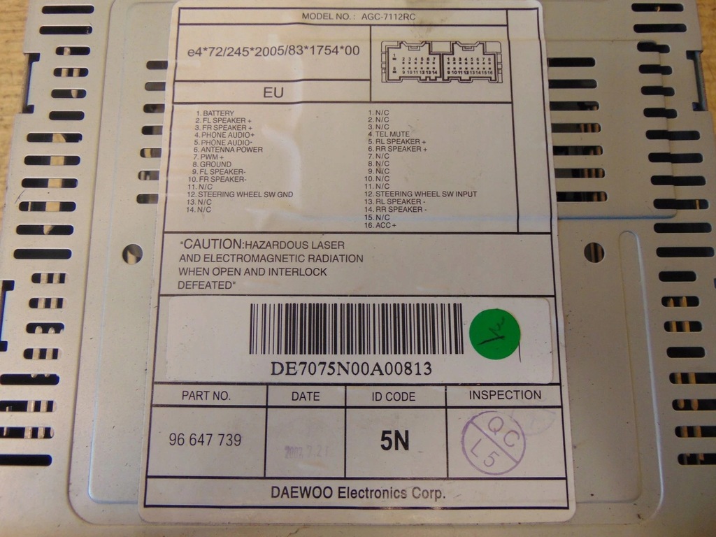 фото №10, Радио заводской chevrolet captiva 2006- 96647739