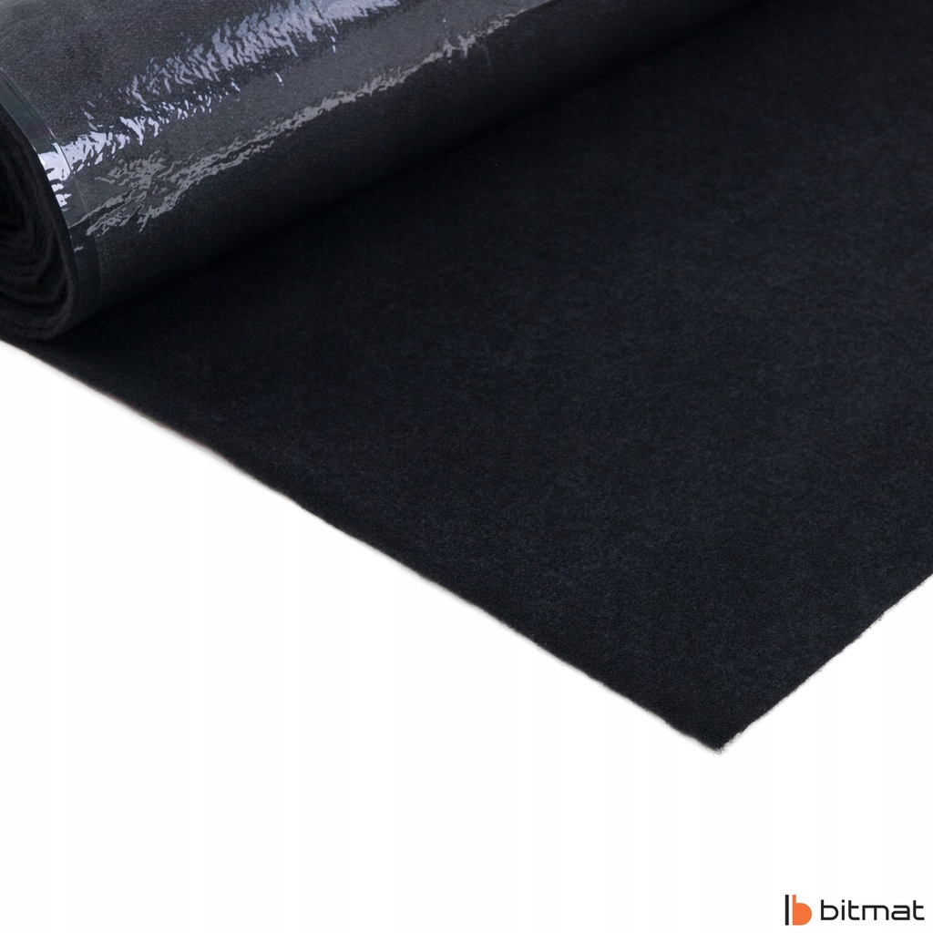фото №11, Коврик самоклеящийся чёрный обшивка 2mm войлок ткань обивочный obiciowa