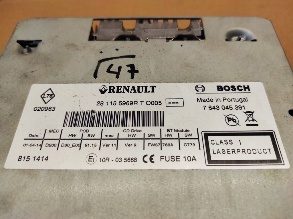 фото №7, Радио cd renault espace iv lift latitude 281155969r