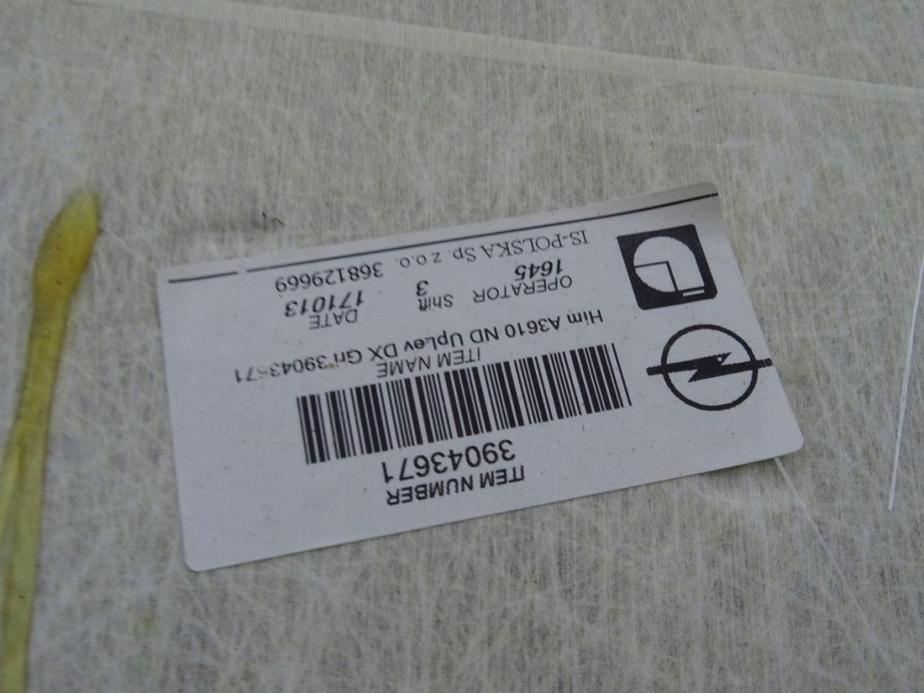 Купить Opel astra k 15-22 потолок универсал anglik 39043671 368129669