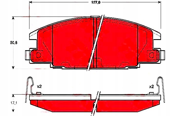 фото №1, Trw тормозные колодки тормозные isuzu d-max 2.5 d 4x4 8dh