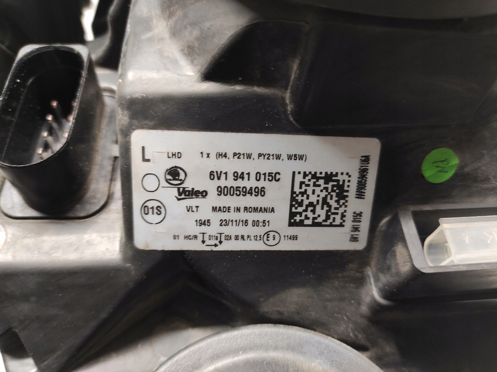 фото №9, Skoda fabia 3 iii 14-18 лампа левая перед 6v1941015c