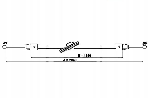 фото №2, Ate трос гальма ручного mercedes cls c218 cls