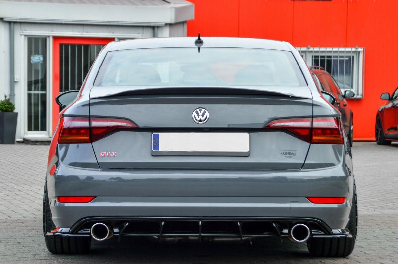 Sport задня бампер дифузор addon with ribs / fins до vw jetta 7 gli 19-22 Зі Шроту