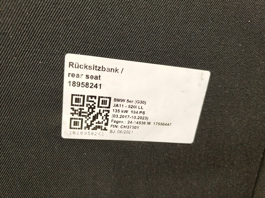 фото №13, Bmw 5 g30 середина обивка сиденья туннель заднее сиденье обшивки harman kardon
