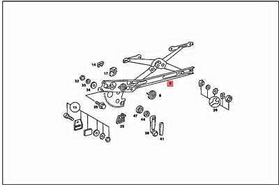 Купить Механизм направляющая стекло mercedes r107 левая оригинальный номер