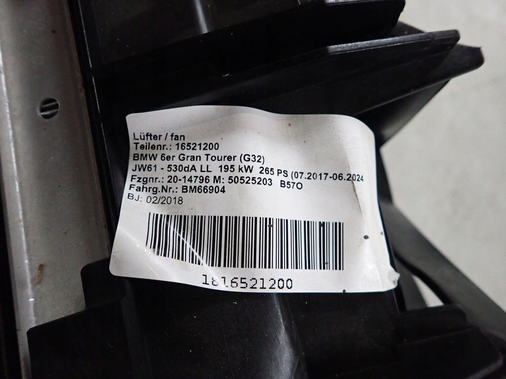фото №6, Bmw 6 g32 16- радіатор радіатор вентилятор