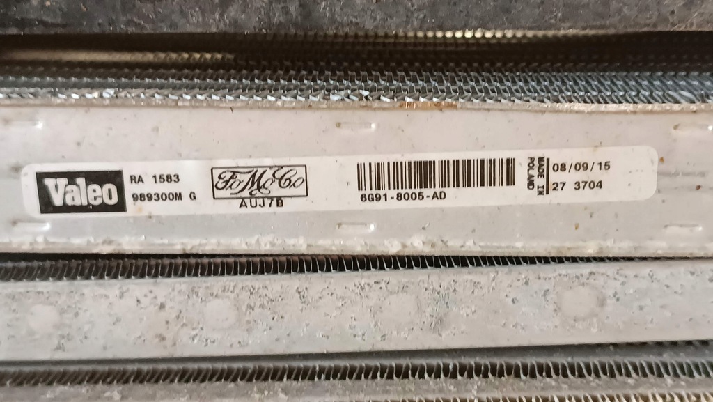 фото №15, Комплект радіатор вентилятори інтеркулер ford mondeo mk4 lift 2014r