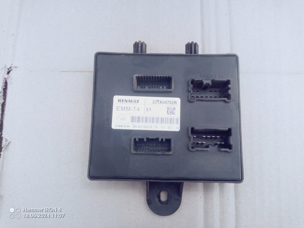 фото №1, Модуль блок керування emm t4 renault clio iv 231a04792r