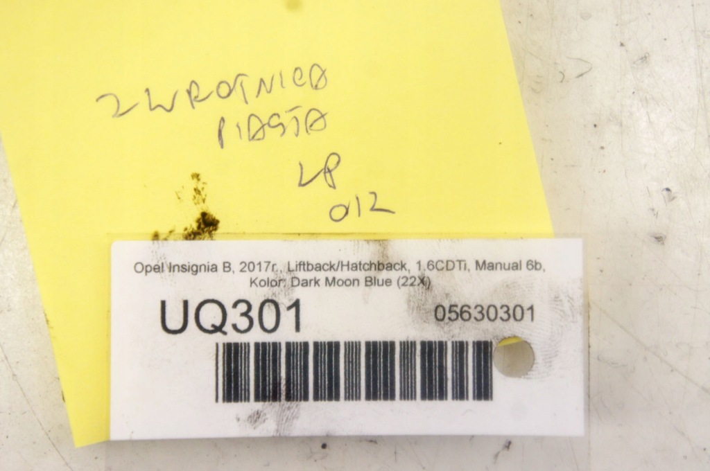 Uq301 opel insignia b 1.6cdti поворотний кулак ступиця лівий перед 23384197 Недорого